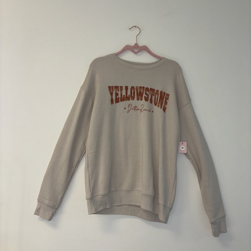 Yellowstone Dutton Ranch Sweatshirt Women's Sz‎ Med Crewnec USA cowgirl western
